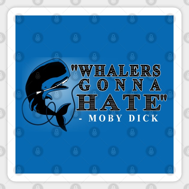 Moby Dick Whale Bookworm Funny Retro Vintage Meme Sticker by BoggsNicolas